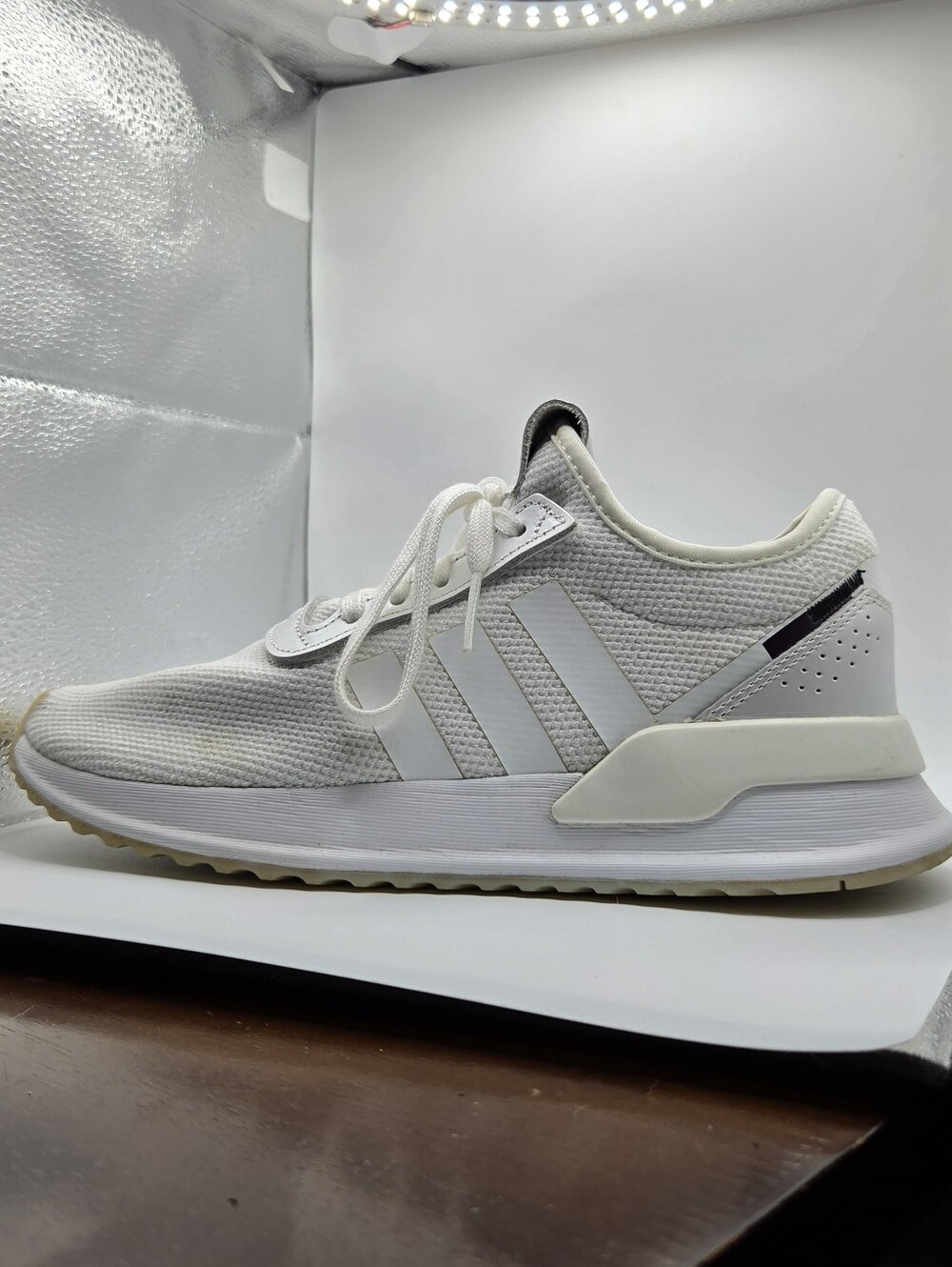 Womens Adidas White Running Sneakers - Picture 2 of 6